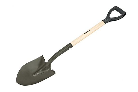 Лопата штыковая удлин. тулейка с дерев. чер. 100см D-POLY-ручка PRETUL (22502)