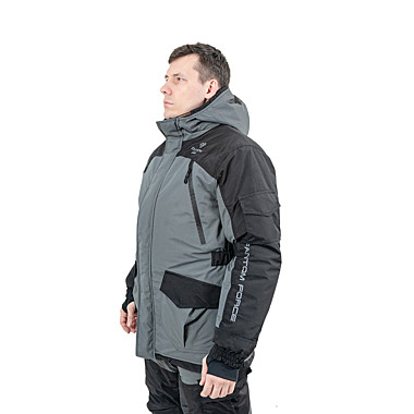 Костюм NORDPOINT п/к р.52-54/170-176 тк. Taslan, Grey\Black