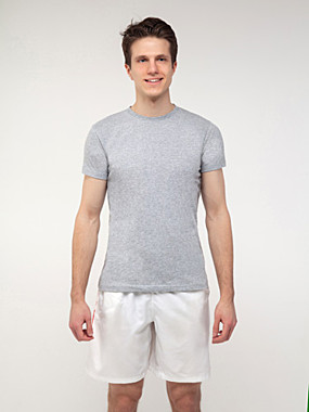 Футболка р.2XL (54) серый меланж