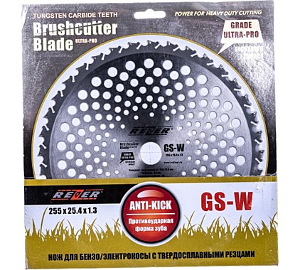 Нож (диск) для триммера GS-W 255*25.4*1.3*36зуб.
