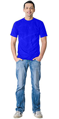 Футболка р.5XL (68-70) василёк
