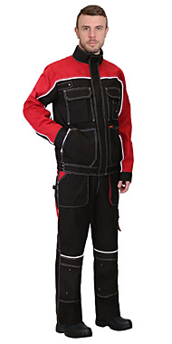 Куртка АГАТ р.52-54/170-176 черный с красным